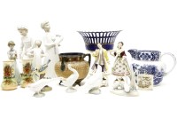 Lot 299 - Sundry china items: four Lladro items