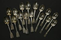 Lot 141 - Six Art Deco silver coffee spoons