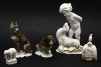 Lot 213 - A Rosenthal porcelain figure of Dachshund