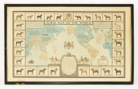 Lot 47A - Joseph P Sims (20th century)
HORSE MAP OF THE WORLD
Coloured lithograph