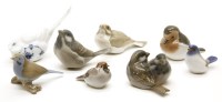 Lot 232 - Eight Bing and Grondahl and Copenhagen birds