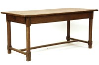 Lot 642 - A French oak refectory table