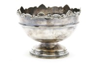 Lot 185 - A silver rose bowl