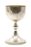 Lot 137 - A modern silver chalice