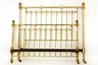 Lot 541 - An early 20th century brass double bed frame