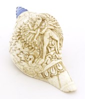 Lot 1477 - A Chinese white shell
