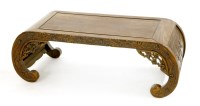 Lot 1341 - A Chinese wood kang table