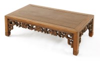 Lot 1342 - A Chinese hardwood kang table
early 20th century