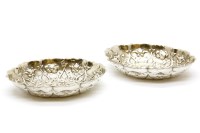 Lot 106 - A pair of repoussé Victorian silver dishes