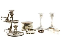 Lot 112 - A quantity of various silver and plated wares