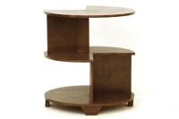 Lot 495 - An Art Deco walnut coffee table/bookshelf