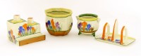 Lot 143 - A Clarice Cliff 'Crocus' inkwell