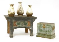 Lot 1050 - Two Chinese models of furniture