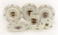 Lot 1096 - A collection of Chinese famille rose armorial porcelain