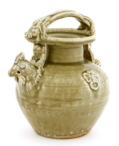 Lot 1031 - A Chinese Yue ware ewer