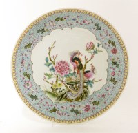 Lot 1155 - A Chinese famille rose plate