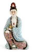 Lot 1166 - A Chinese famille rose Guanyin