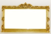Lot 1158 - A gilt over mantle mirror