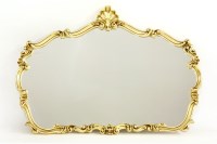 Lot 1156 - A modern gilt wall mirror