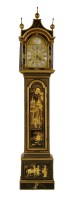 Lot 857 - A George III japanned longcase clock