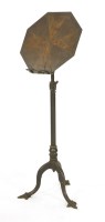 Lot 972 - A painted iron adjustable music stand