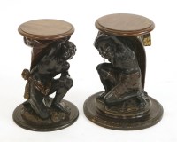 Lot 1199 - Two blackamoor occasional tables