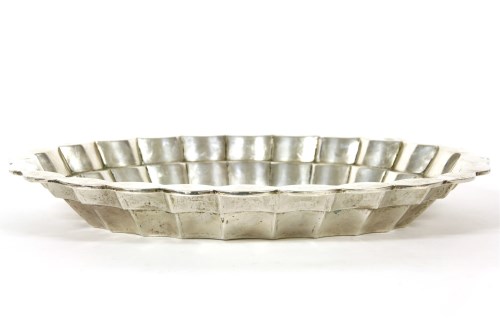 Lot 387 - A French silver oval form bread basket