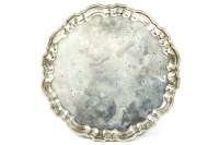 Lot 418 - An Egyptian silver circular tray