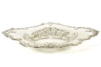 Lot 393 - A Victorian pierced silver basket