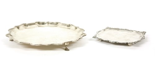 Lot 392 - Two silver salvers