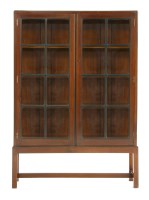 Lot 190 - An Heal's mahogany and ebonised display cabinet