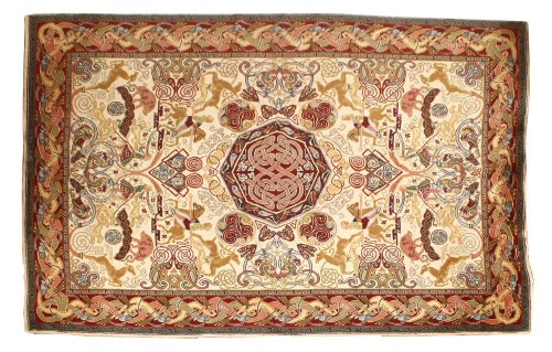 Lot 61 - A Celtic 'hunting' wool carpet