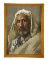 Lot 841 - Tony Binder (1868-1944) 
PORTRAIT OF AN ARAB MAN 
signed and dated 1910 l.r.
