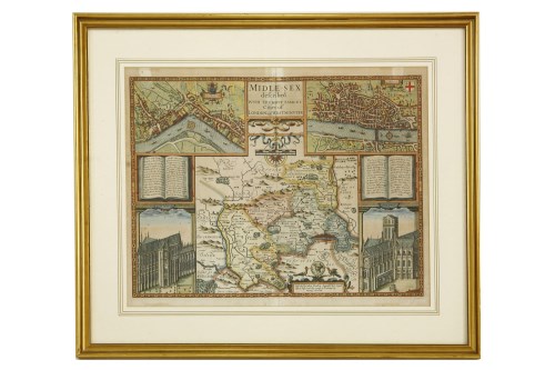 Lot 852 - Map of Middlesex