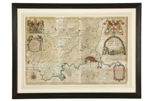 Lot 847 - A large map of Middlesex