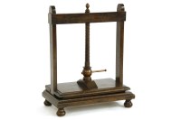 Lot 1024 - An 18th century oak screw linen press