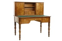 Lot 1048 - A 19th century Continental walnut desk