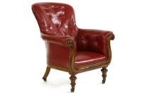 Lot 1007 - A Victorian oak armchair