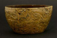 Lot 1181 - A Chinese agate bowl