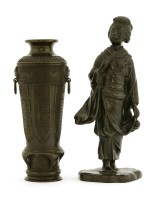 Lot 1567 - A Japanese bronze figure