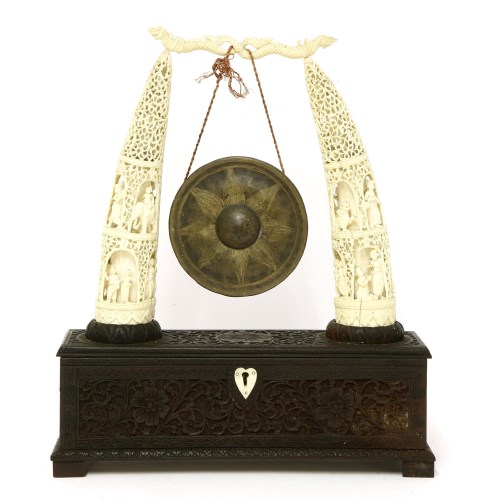 Lot 1001 - A Burmese gong stand