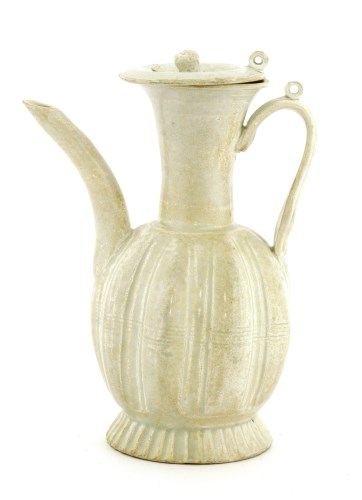Lot 1038 - A Chinese Qingbai ewer and cover