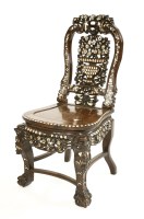Lot 1354 - A Chinese side chair