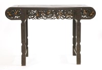 Lot 1360 - A Chinese scroll table