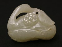 Lot 1214 - A Chinese jade carving