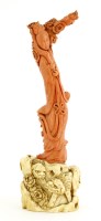 Lot 1290 - A Chinese coral carving