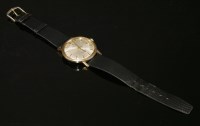 Lot 536 - A gentlemen's gold plated and stainless steel Omega Seamaster De Ville mechanical strap watch