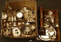 Lot 494 - Two boxes of silver plate