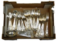 Lot 491 - Two boxes of silver plate cutlery