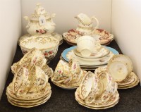 Lot 649 - Ridgway and Coalport Victorian porcelain tea wares